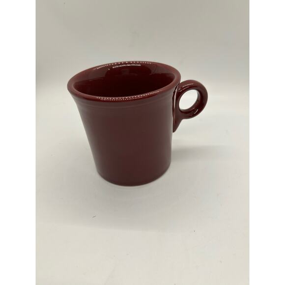 Fiesta Other - Fiesta Mug Burgandy Circle Handle Novelty Colorful